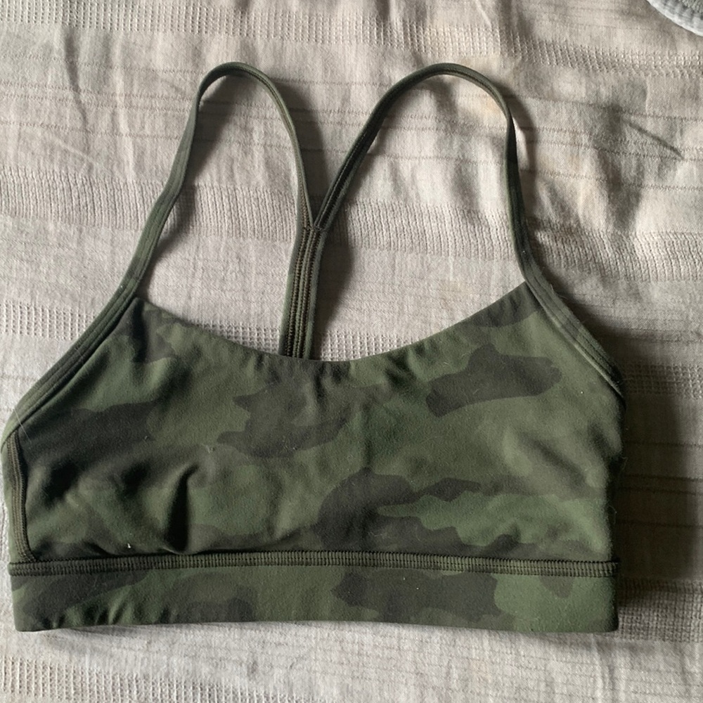 Green camo flow y bra size 4